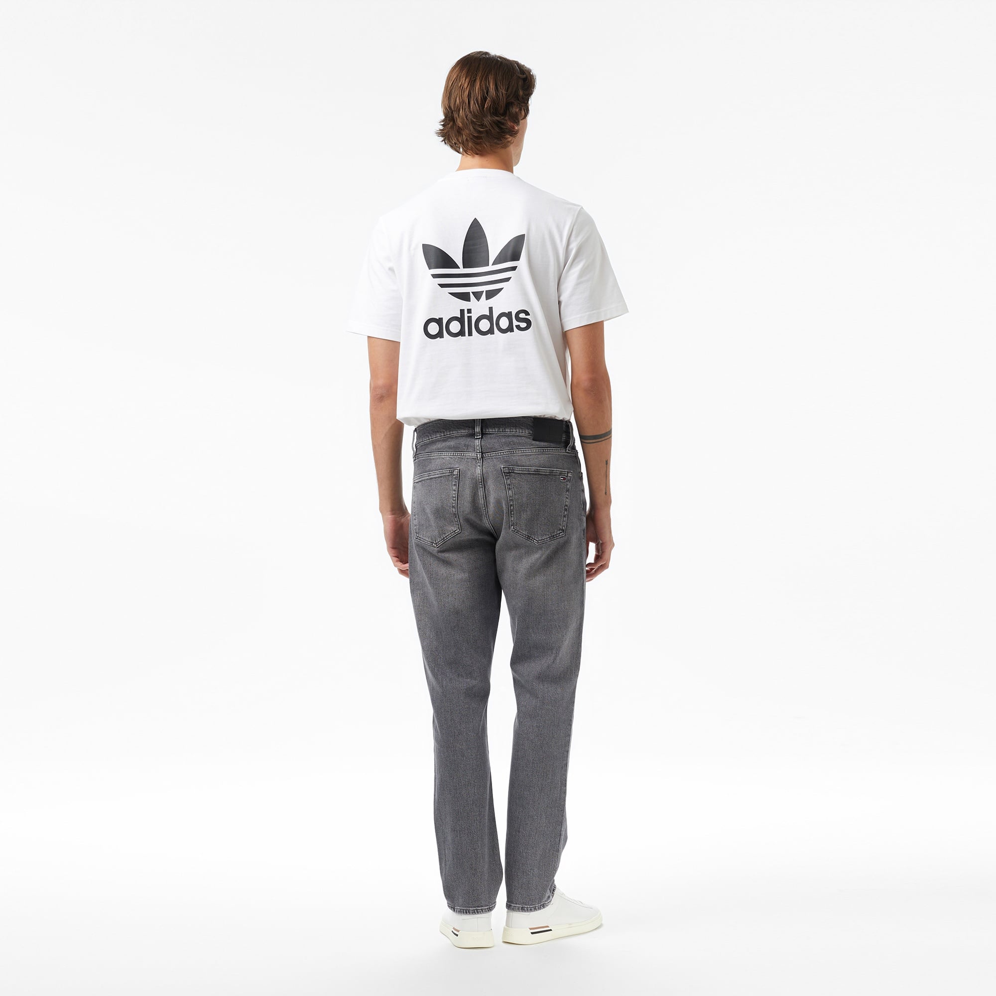 Tommy Hilfiger Ryan Slim Erkek Gri Jean Pantolon