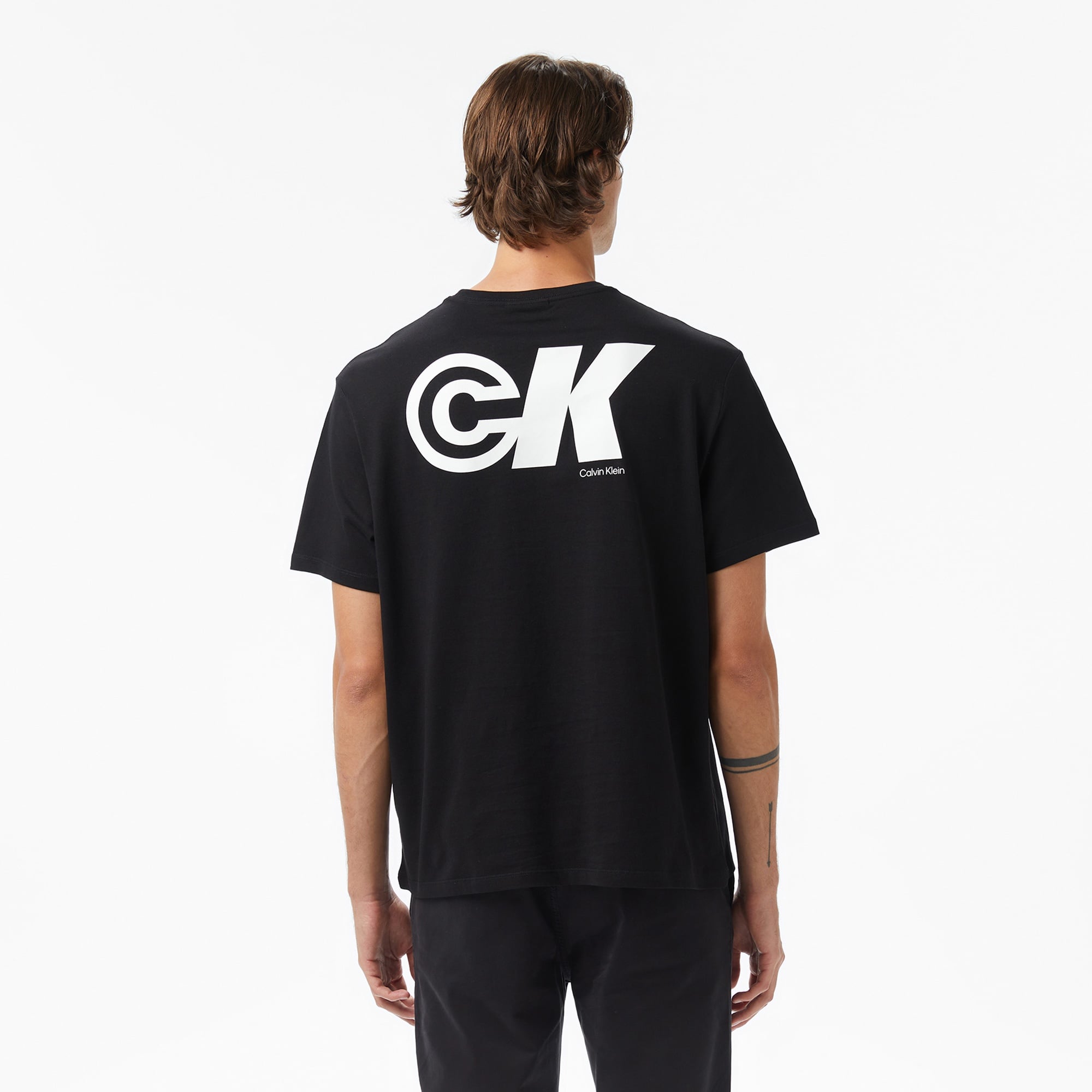 Calvin Klein Sport Logo Graphic Erkek Siyah T-Shirt
