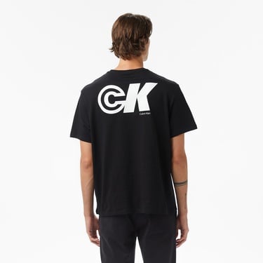  Calvin Klein Sport Logo Graphic Erkek Siyah T-Shirt