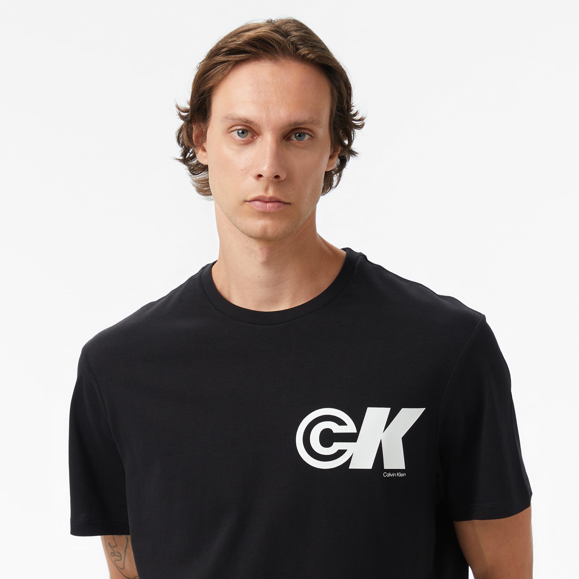 Calvin Klein Sport Logo Graphic Erkek Siyah T-Shirt