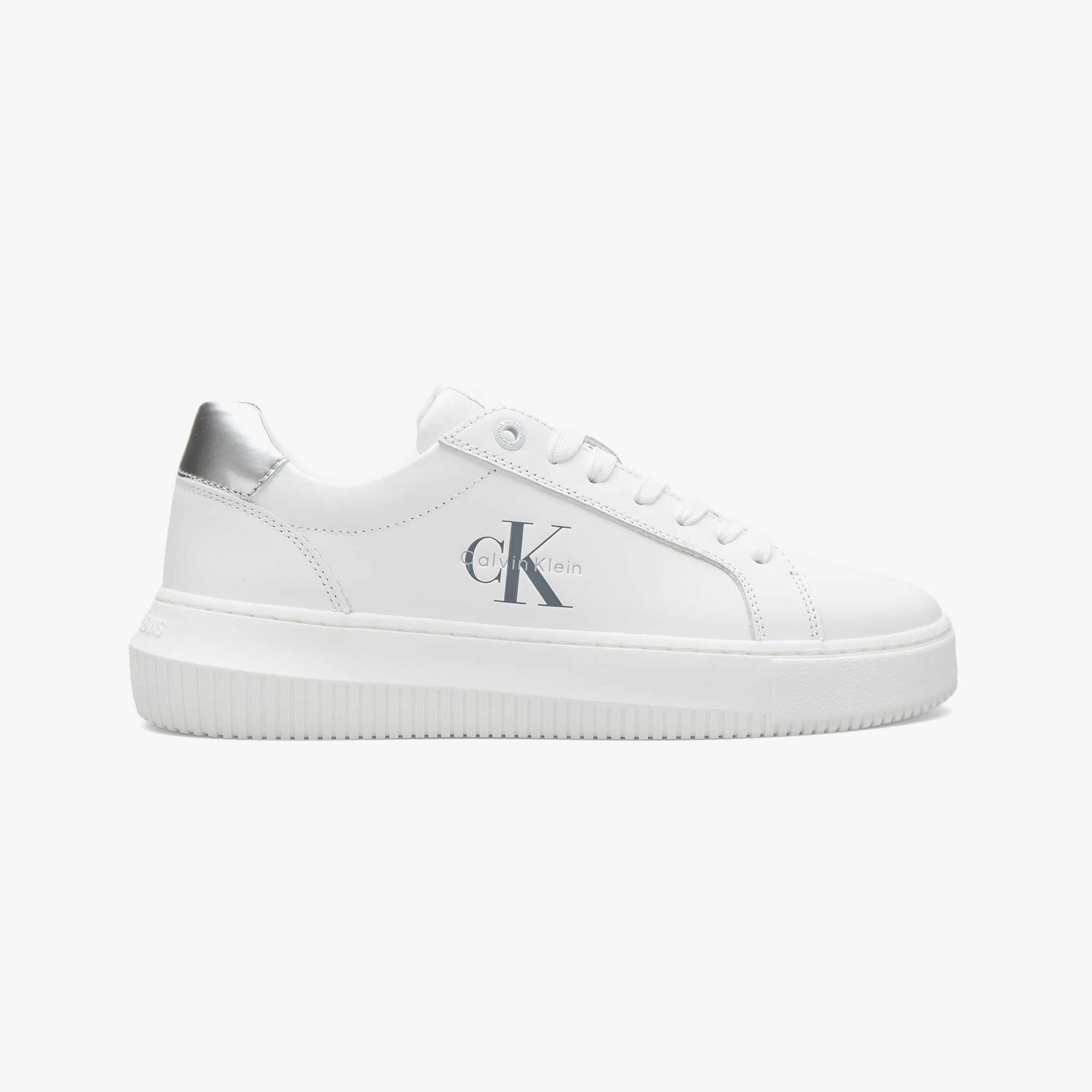 Calvin Klein Chunky Cupsole  Silver Kadın Beyaz Sneaker