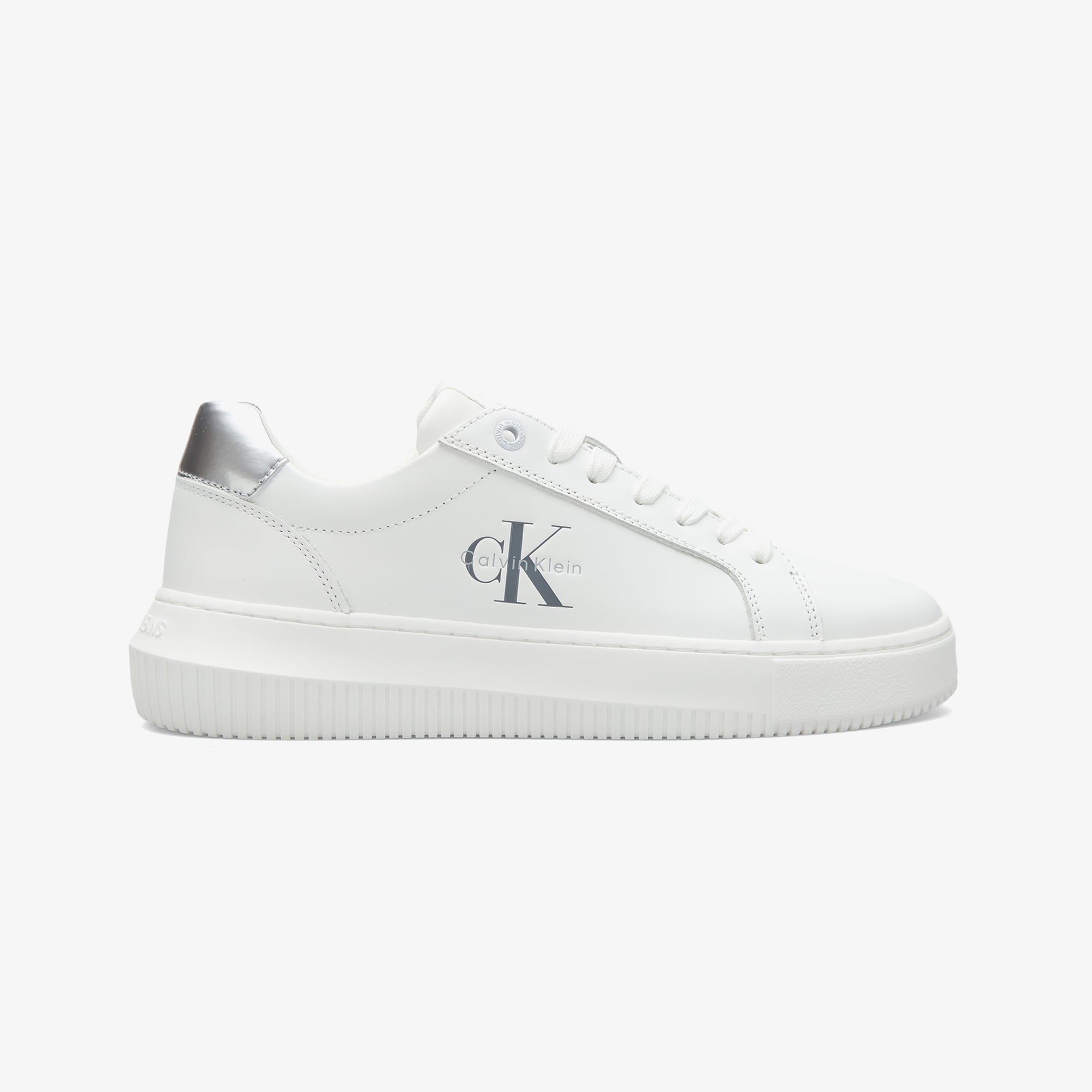  Calvin Klein Chunky Cupsole  Silver Kadın Beyaz Sneaker