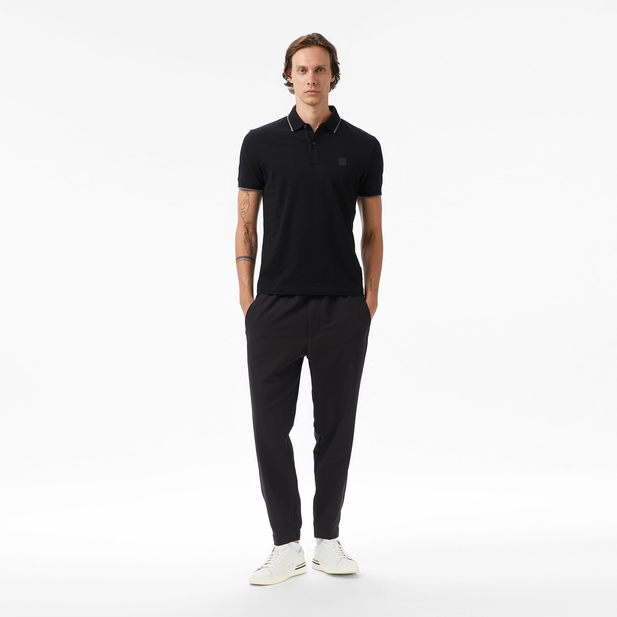 Boss Passertip Erkek Siyah Polo