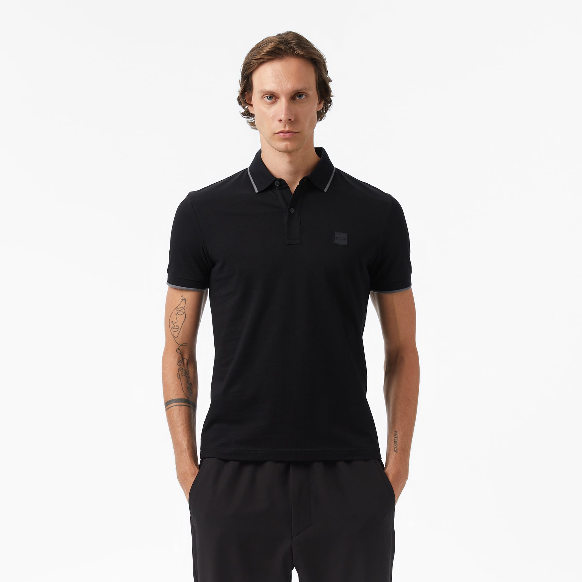  Boss Passertip Erkek Siyah Polo