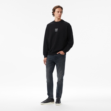  Hugo Dusplited Erkek Siyah Sweatshirt