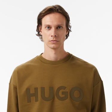  Hugo Dinex Erkek Haki Sweatshirt