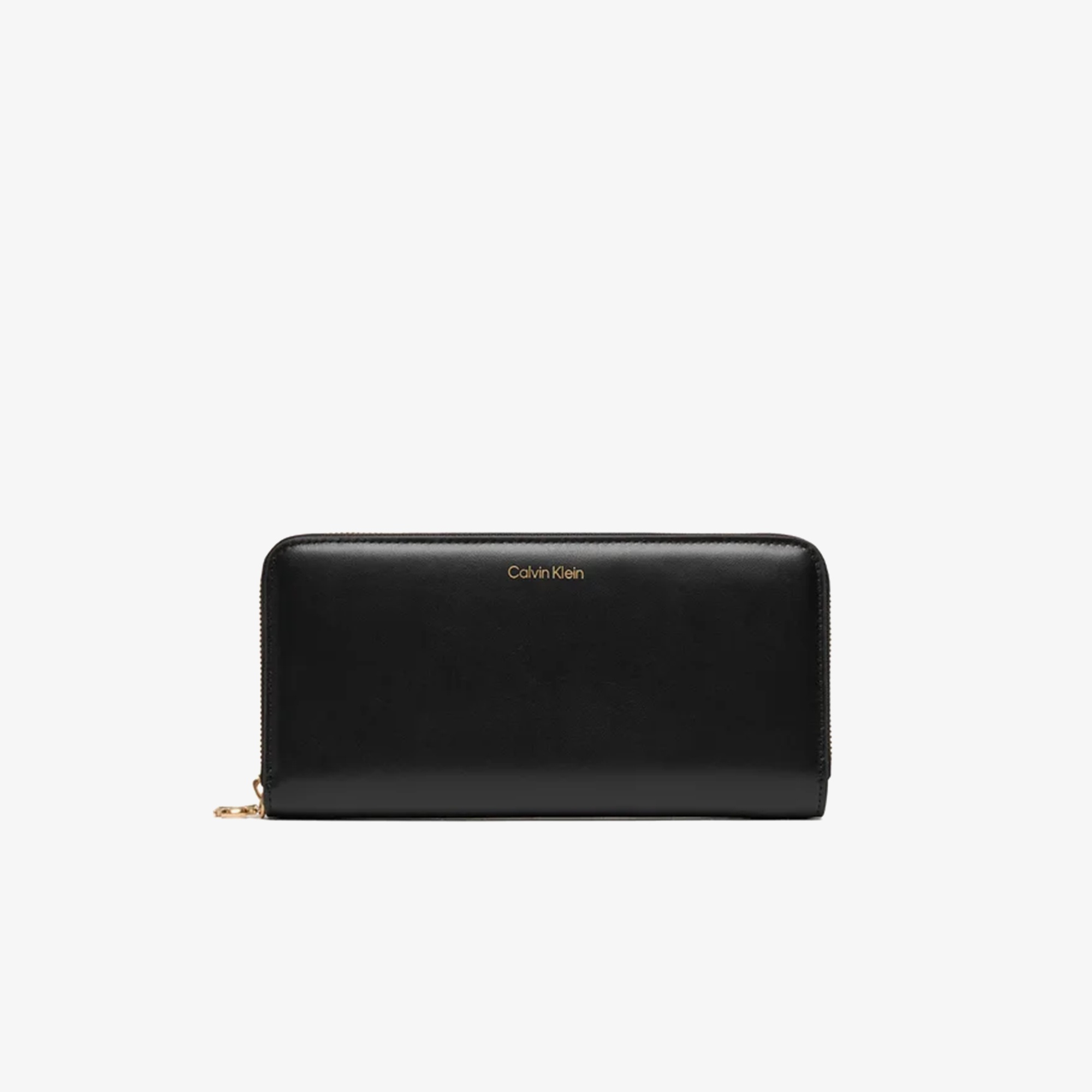 Calvin Klein Large Zip Around Kadın Siyah Cüzdan