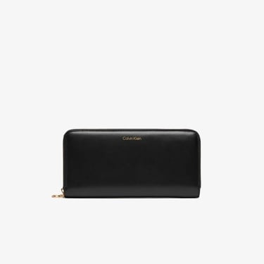  Calvin Klein Large Zip Around Kadın Siyah Cüzdan