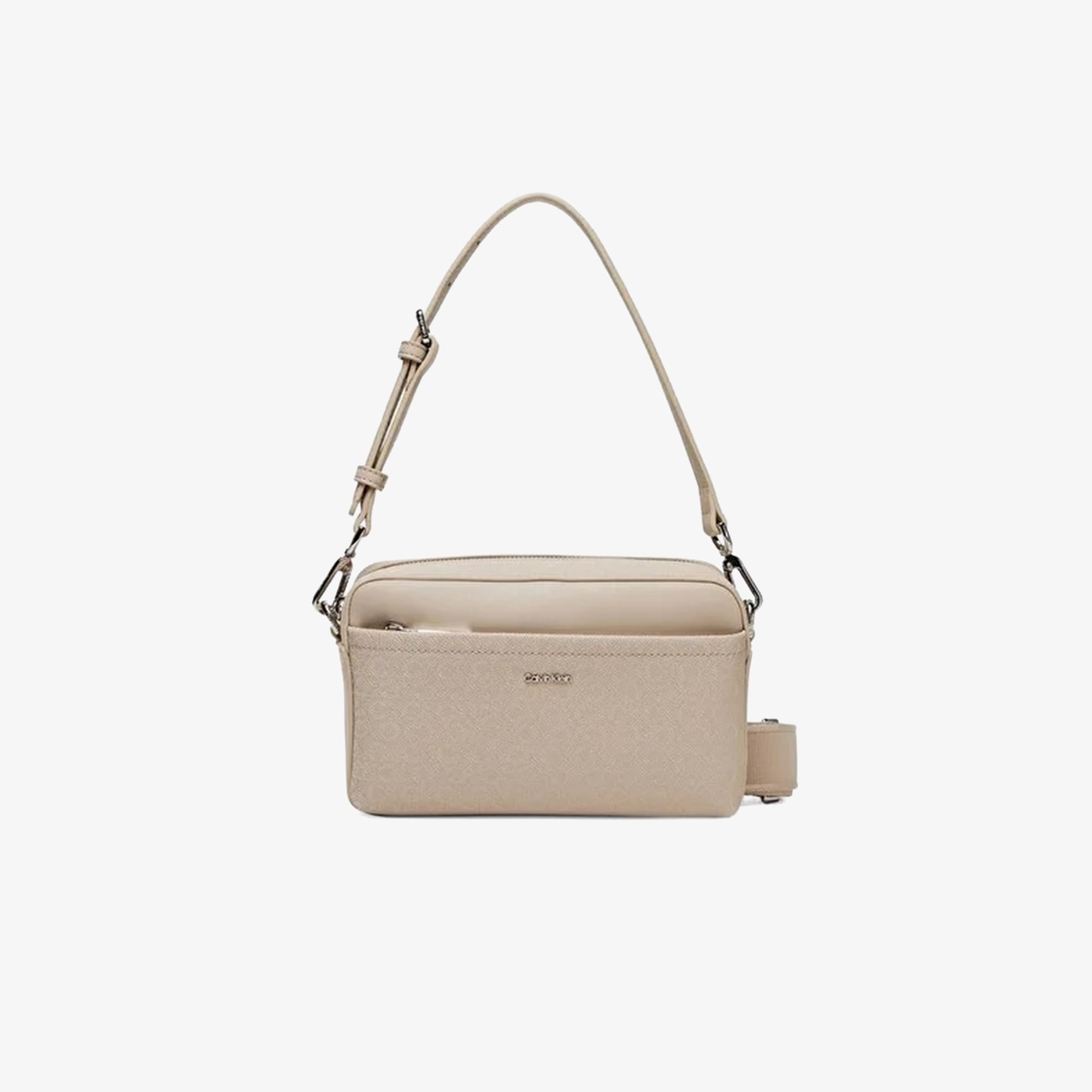 Calvin Klein Must Double Straps Camera Kadın Bej El Çantası