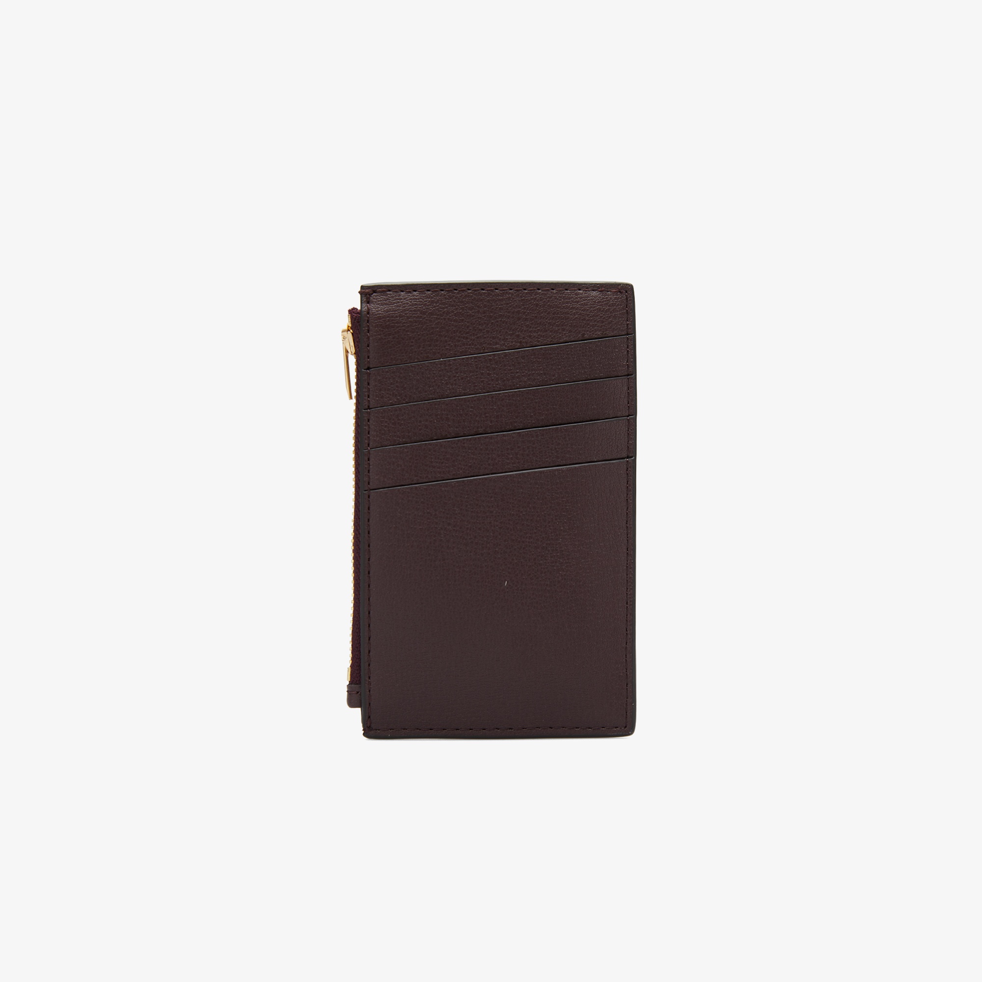 Calvin Klein Foil Logo Top Zip Kadın Bordo Kartlık