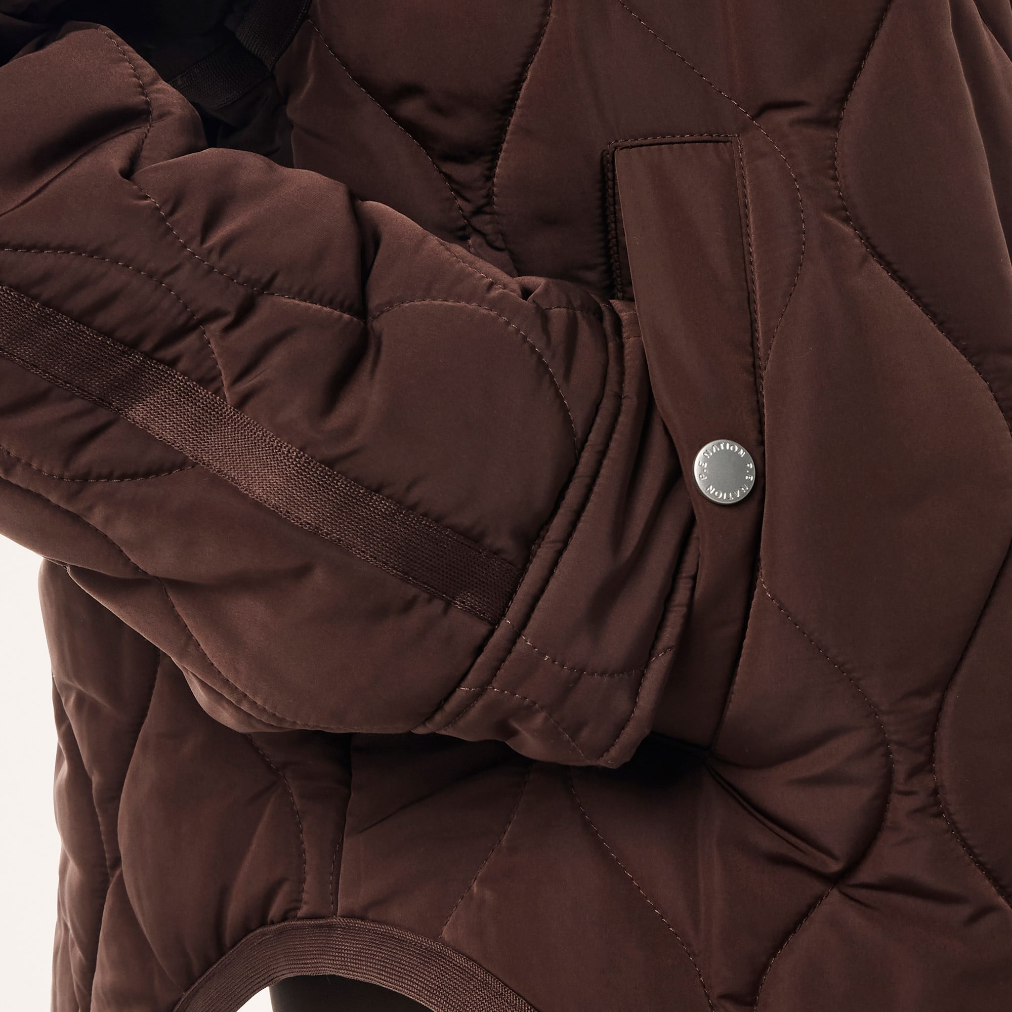 P.E Nation Surge Quilt Kadın Kahverengi Ceket