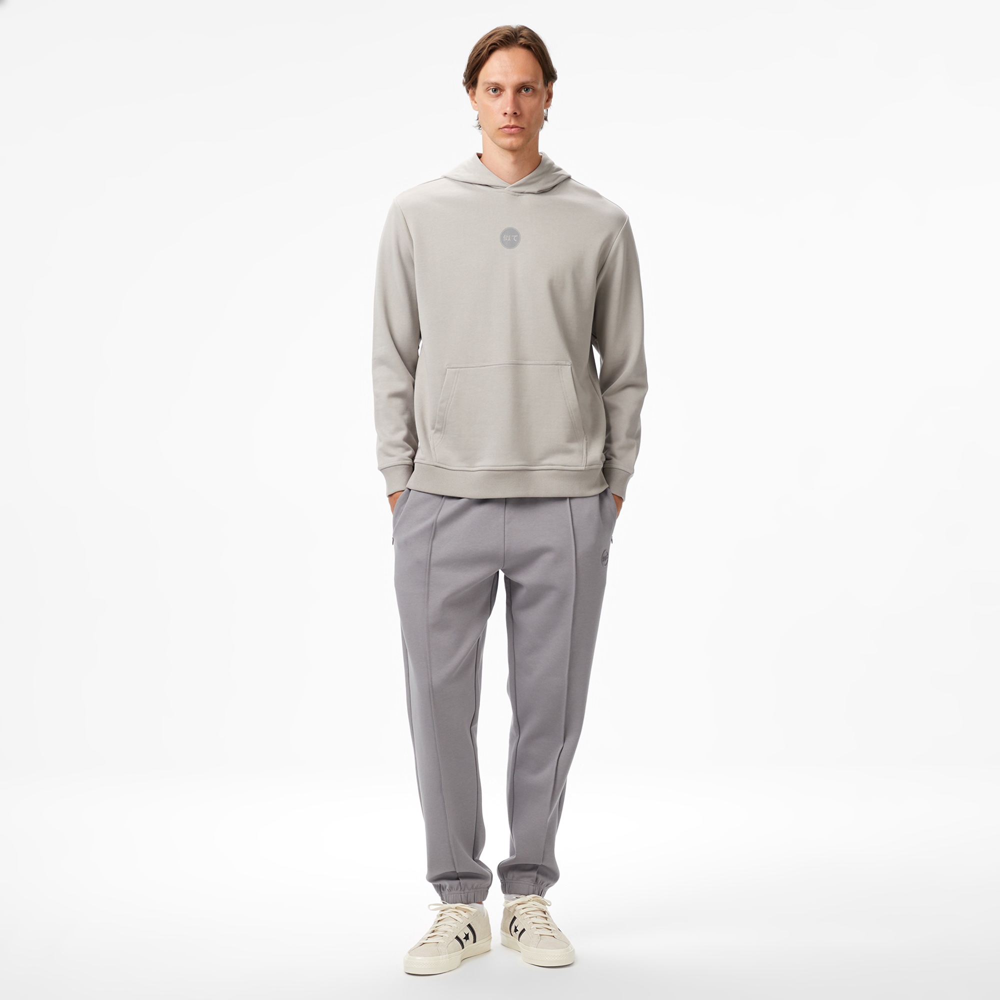 UNITED4 Erkek Vizon Hoodie