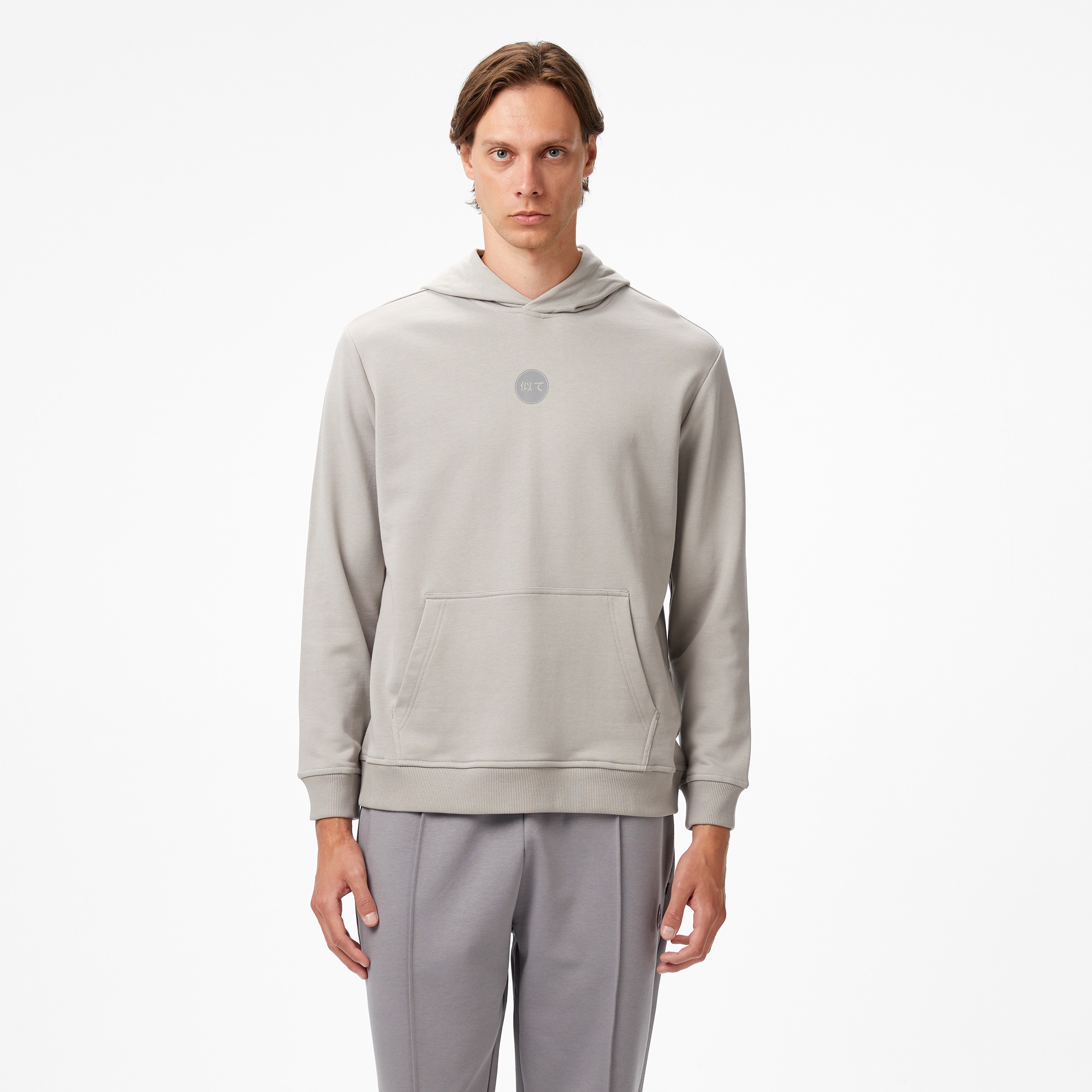 UNITED4 Erkek Vizon Hoodie