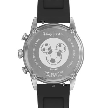  Fossil FLE1203 Disney x Fossil Limited-Edition Mickey Mouse Soccer Erkek Kol Saati