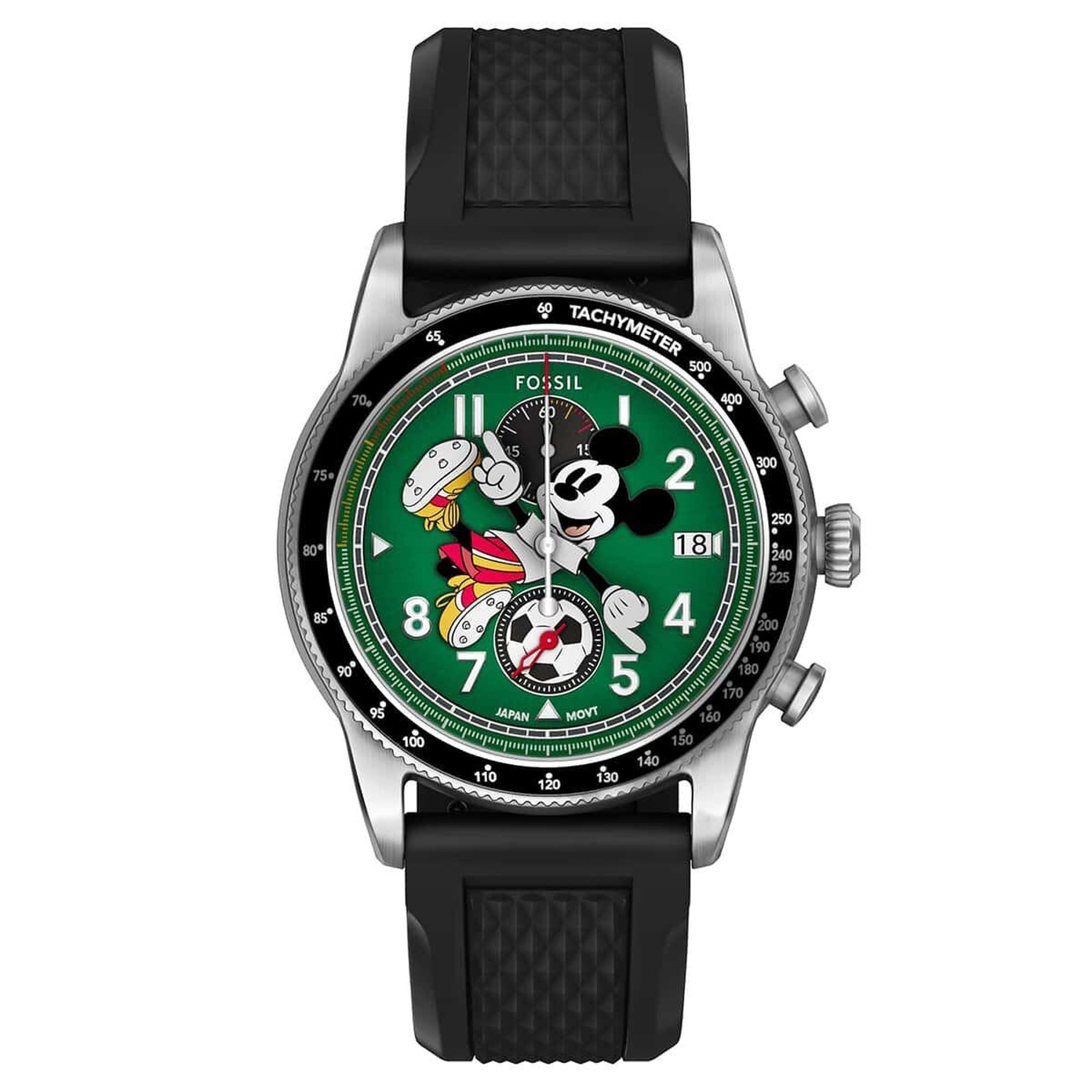 Fossil FLE1203 Disney x Fossil Limited-Edition Mickey Mouse Soccer Erkek Kol Saati