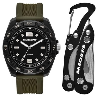  Skechers SR8502 Erkek Kol Saati ve Çok Amaçlı Alet Seti