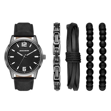  Skechers SR9043 Erkek Set Kol Saati ve Bileklik