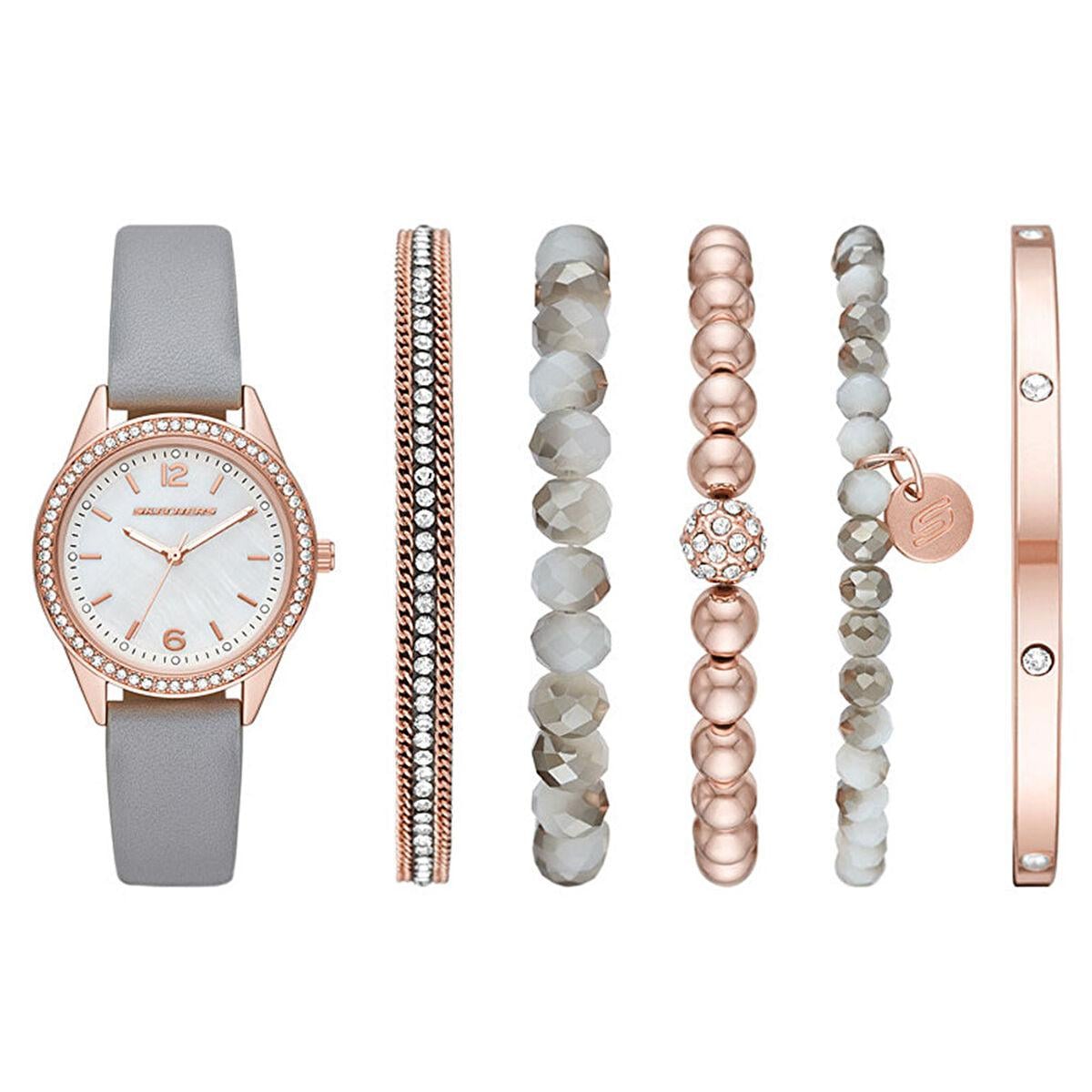  Skechers SR9056 Kadın Set Kol Saati ve Bileklik