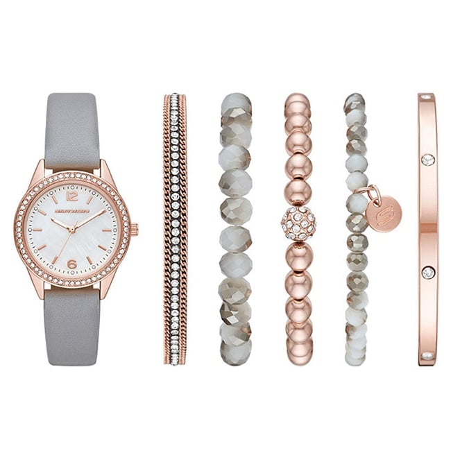  Skechers SR9056 Kadın Set Kol Saati ve Bileklik