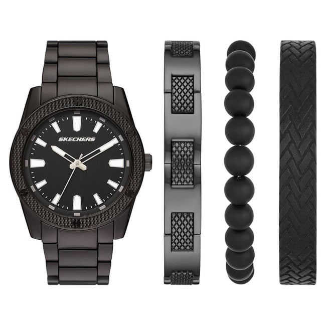  Skechers SR9078 Erkek Kol Saati ve Bileklik Seti