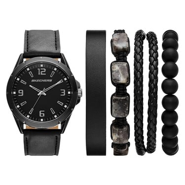  Skechers SR9118 Erkek Kol Saati ve Bileklik Seti