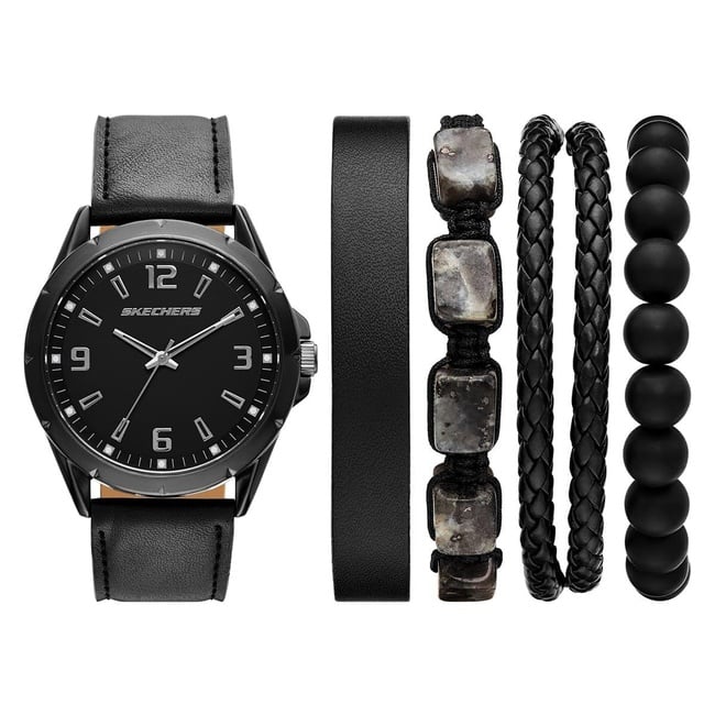  Skechers SR9118 Erkek Kol Saati ve Bileklik Seti