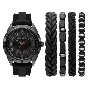  Skechers SR9120 Erkek Kol Saati ve Bileklik Seti