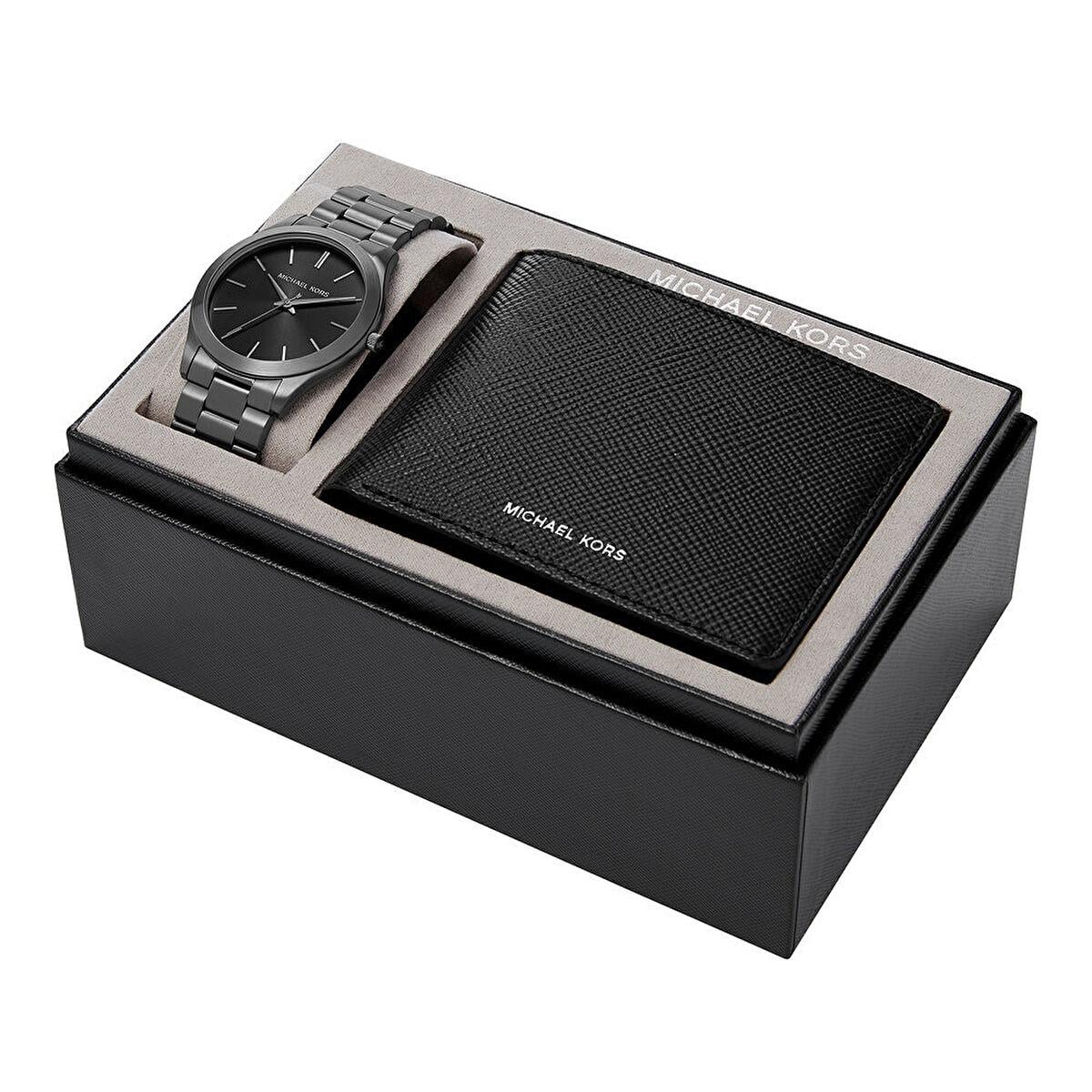  Michael Kors MK1044 Erkek Set Kol Saati ve Cüzdan Seti