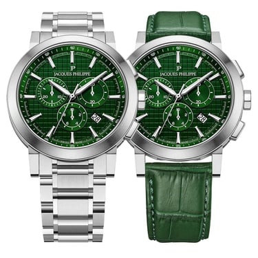  Jacques Philippe JPQGC1713X6XS Erkek Kol Saati ve Yedek Kordon
