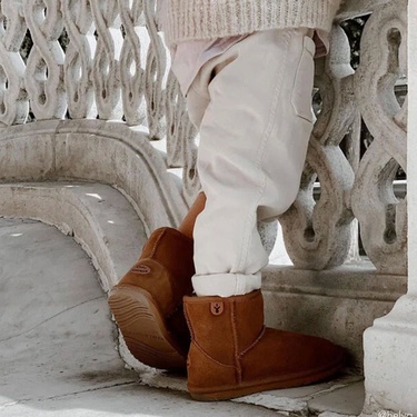  Emu Australia Wallaby Mini Unisex Çocuk Siyah Bot