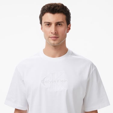  Calvin Klein Low Erkek Beyaz T-Shirt