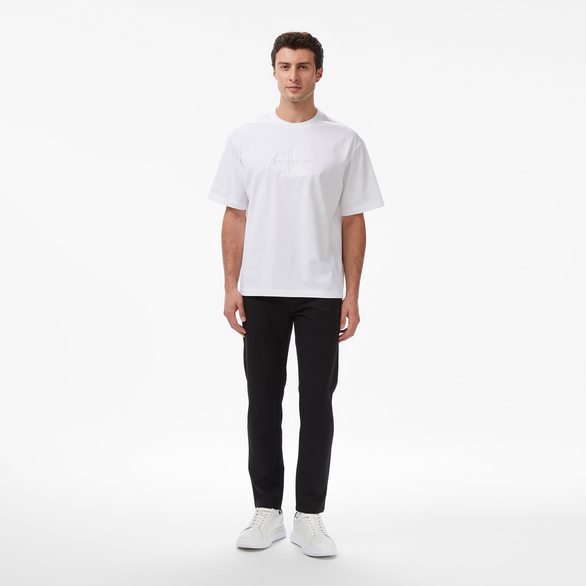 Calvin Klein Low Erkek Beyaz T-Shirt