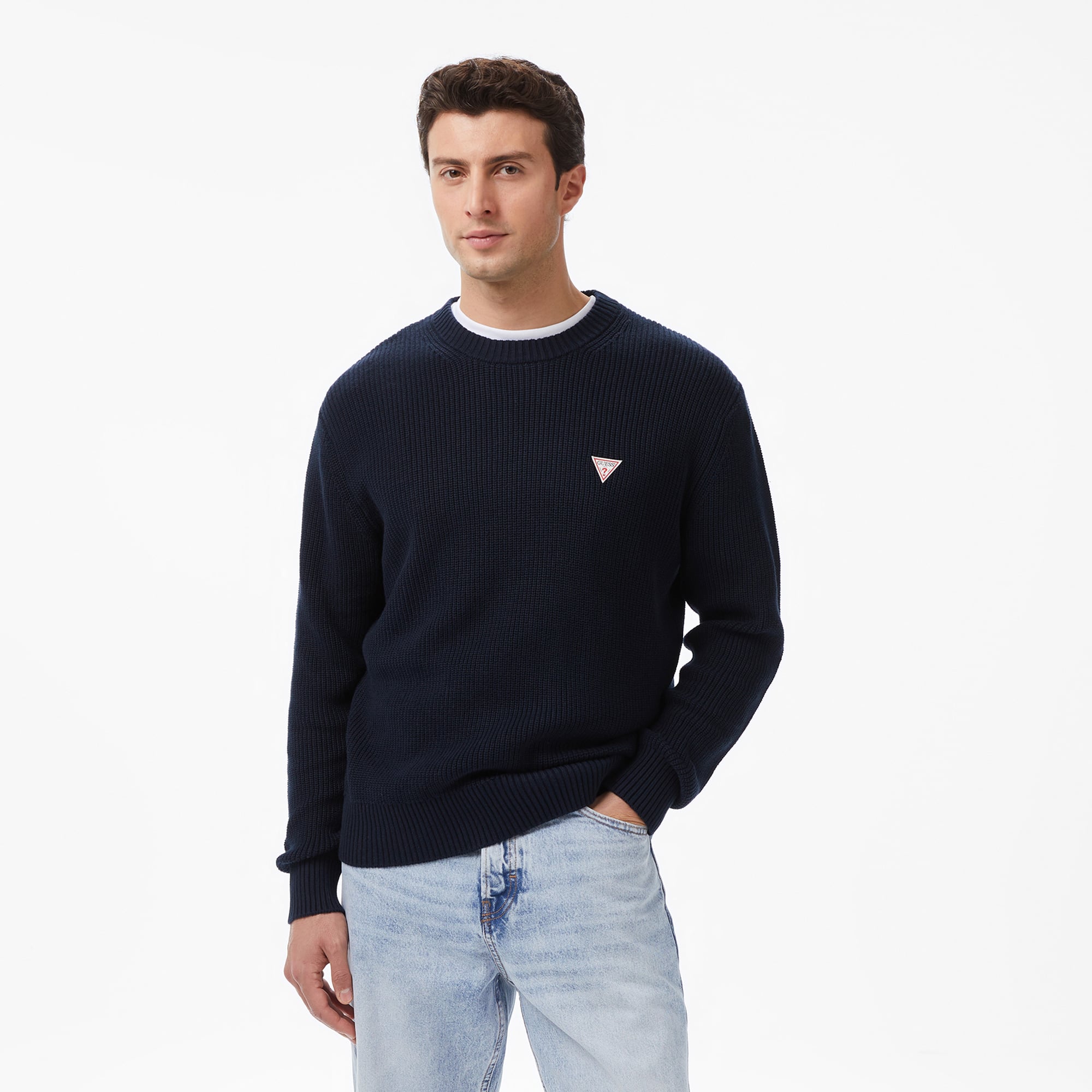  Guess Erkek Lacivert Triko