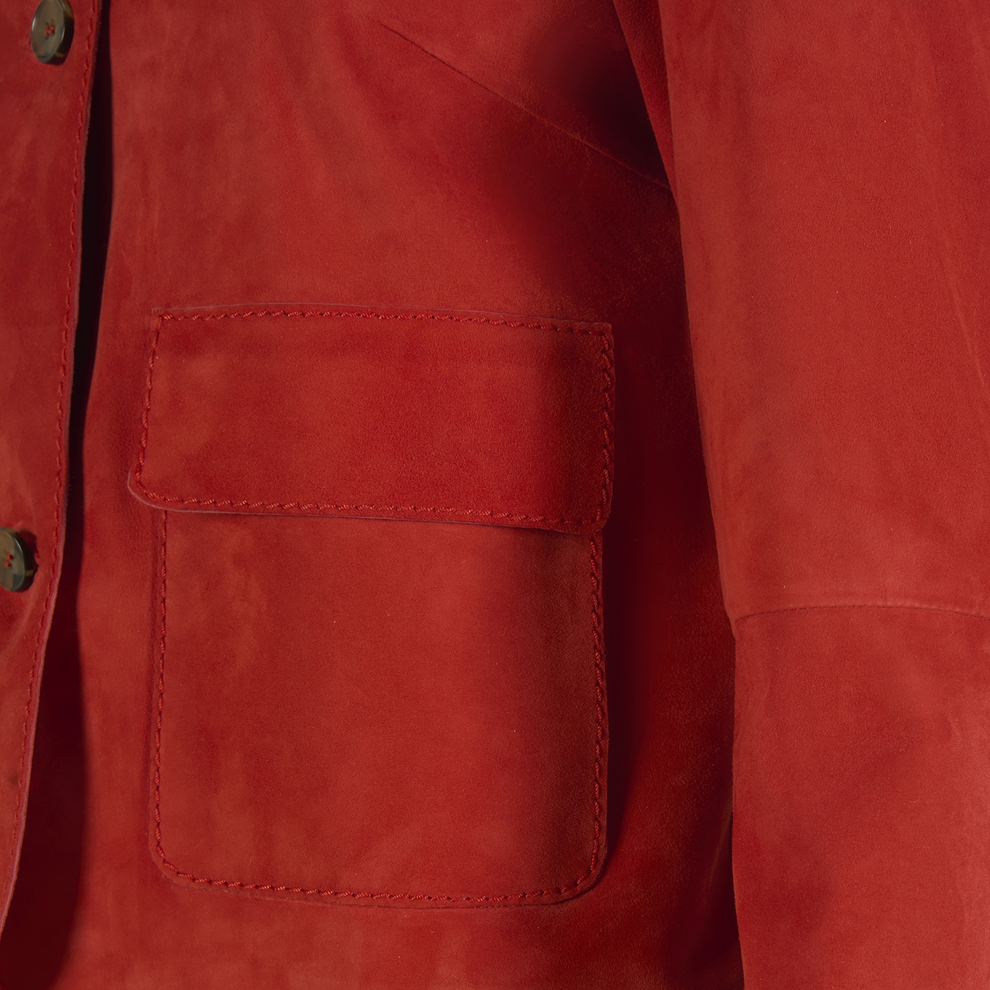 Limited Edition Kadın Kırmızı Süet Kısa Ceket