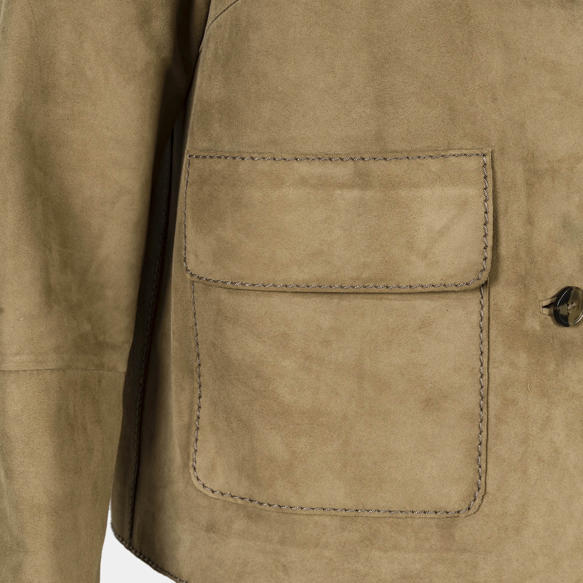 Limited Edition Kadın Vizon Süet Kısa Ceket