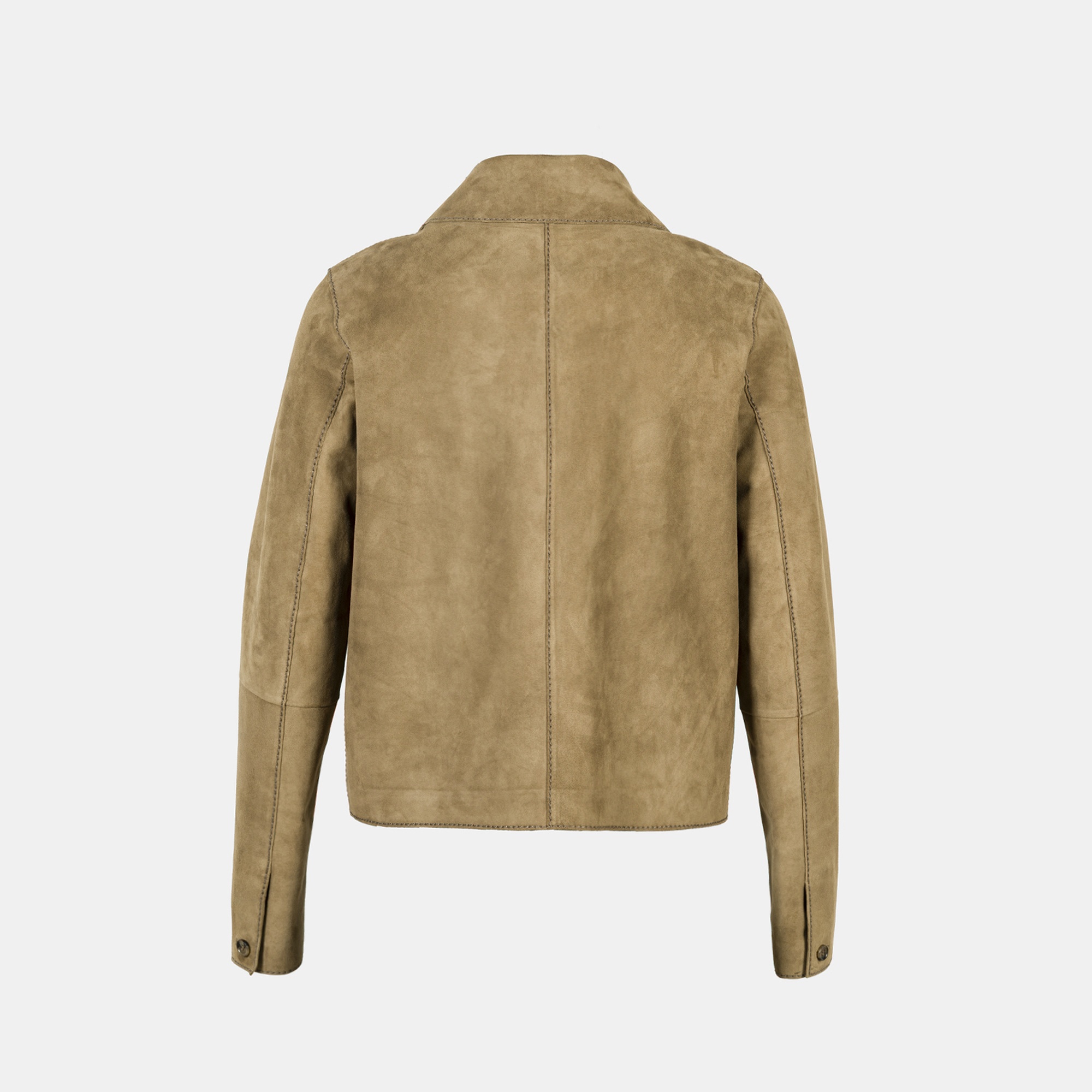 Limited Edition Kadın Vizon Süet Kısa Ceket