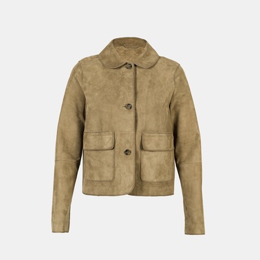 Limited Edition Kadın Vizon Süet Kısa Ceket