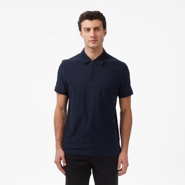  Tommy Hilfiger Performance Zip Erkek Mavi Polo