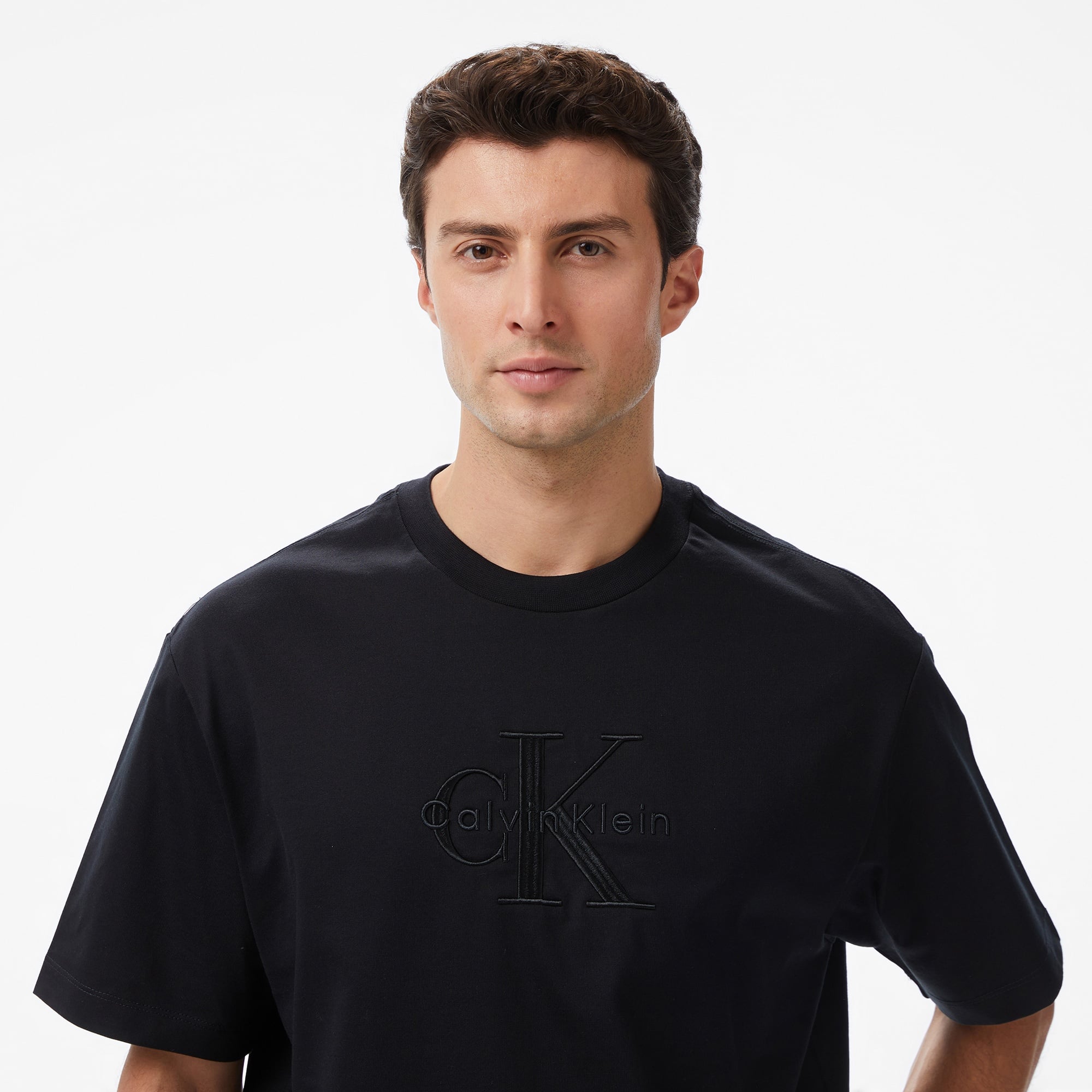 Calvin Klein Jersey Erkek Siyah T-Shirt