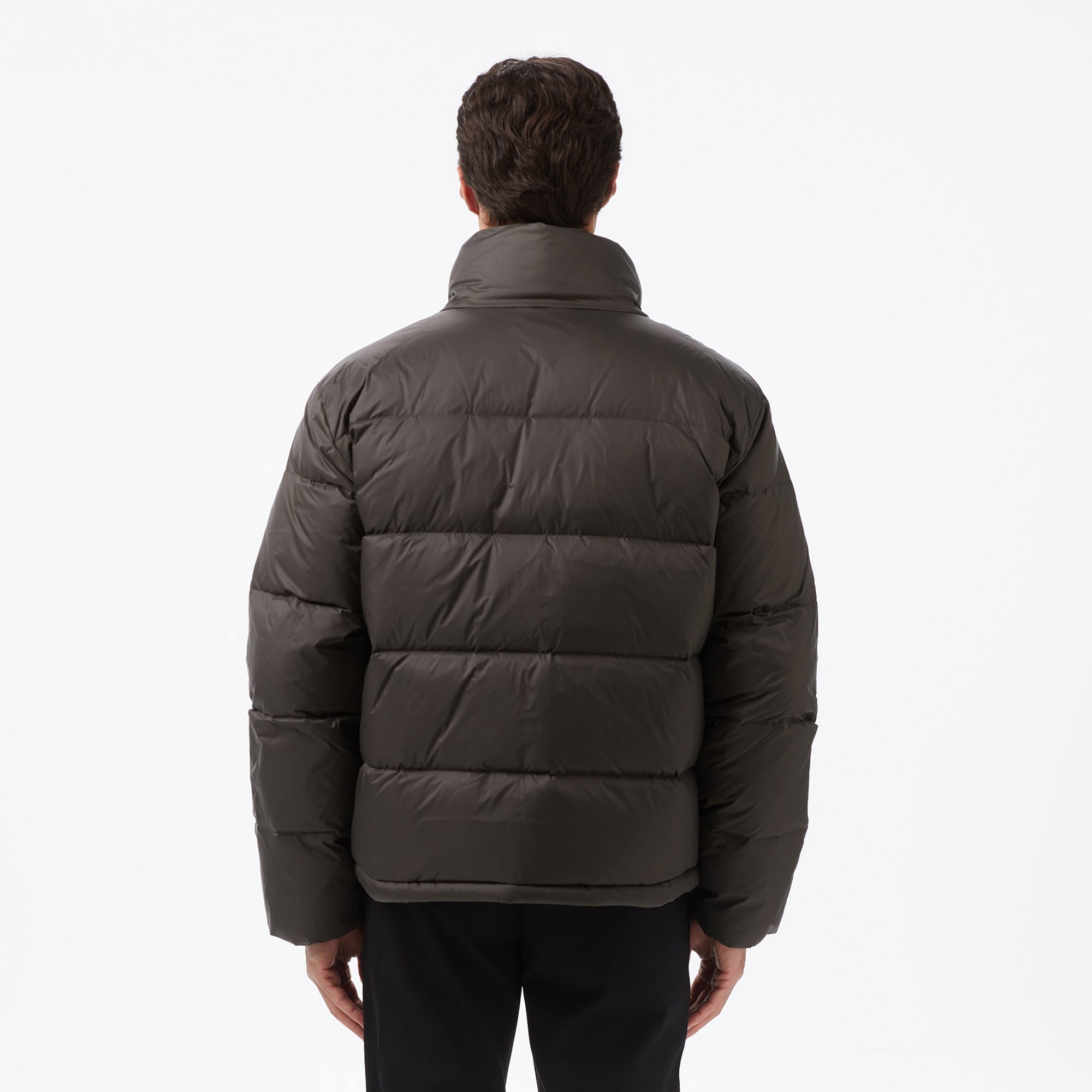 Calvin Klein Nylon Down Puffer Erkek Gri Mont