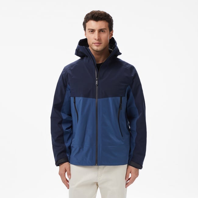  Calvin Klein Colorblock Tech Shell Erkek Mavi Ceket