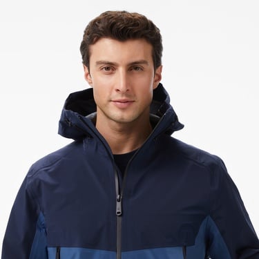  Calvin Klein Colorblock Tech Shell Erkek Mavi Ceket