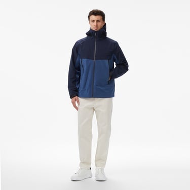  Calvin Klein Colorblock Tech Shell Erkek Mavi Ceket