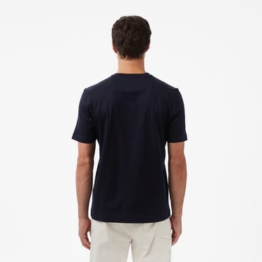  Tommy Hilfiger Mercerised Cotton Erkek Lacivert T-Shirt