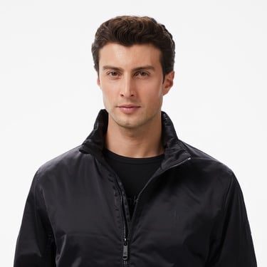  Calvin Klein Padded Harrington Erkek Siyah Ceket