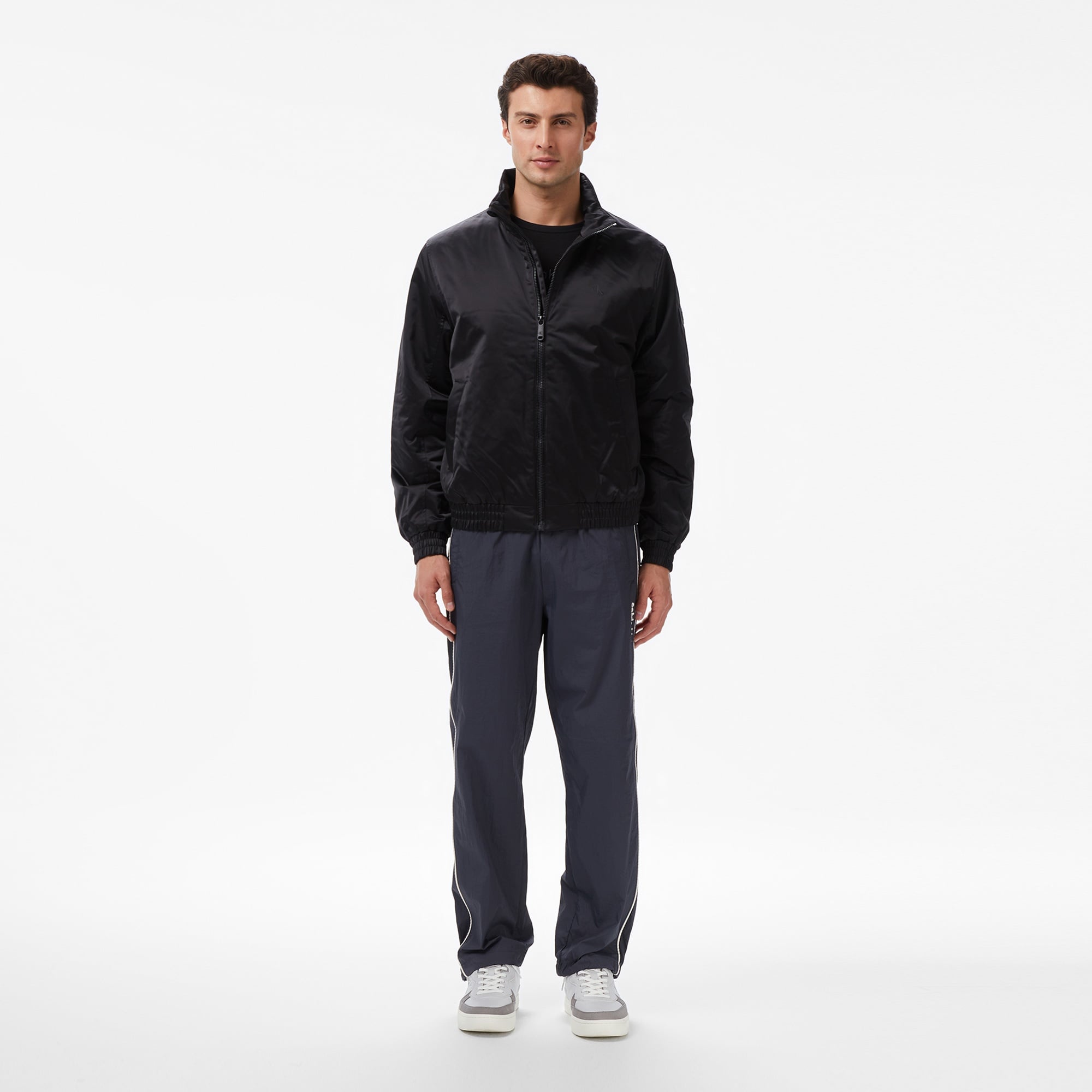 Calvin Klein Padded Harrington Erkek Siyah Ceket