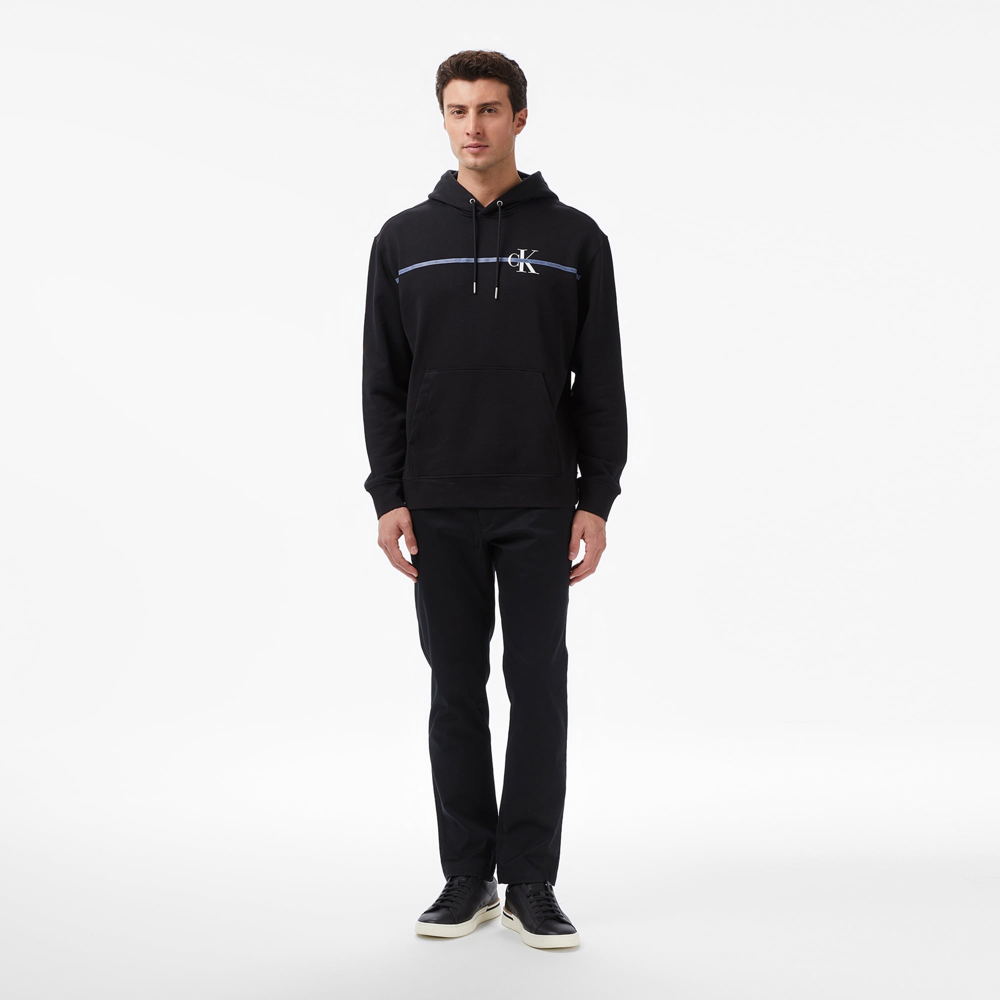 Calvin Klein Terry Graphic Erkek Siyah Sweatshirt