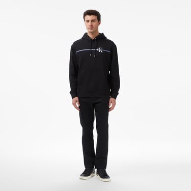  Calvin Klein Terry Graphic Erkek Siyah Sweatshirt