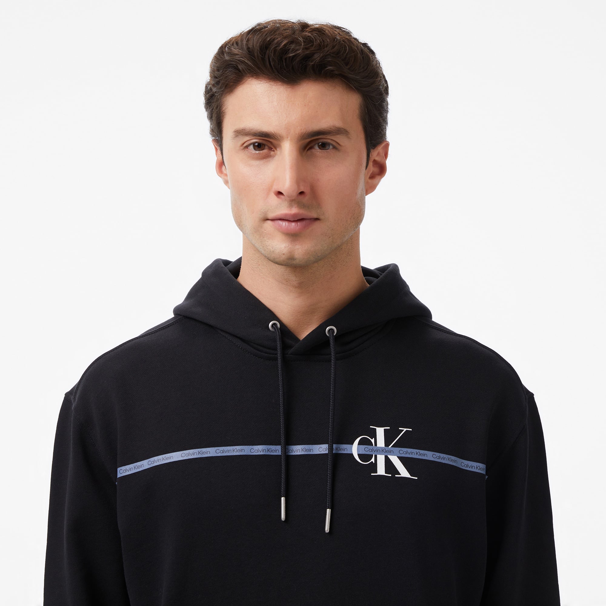 Calvin Klein Terry Graphic Erkek Siyah Sweatshirt