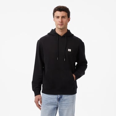 Calvin Klein Terry Badge Erkek Siyah Sweatshirt